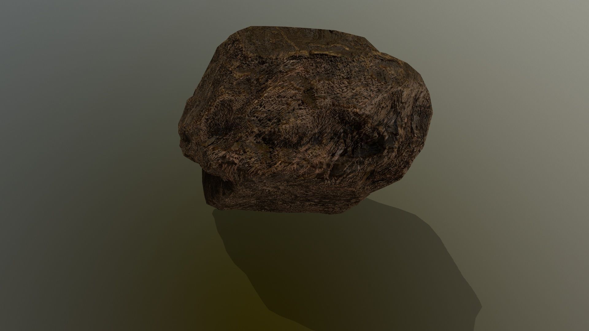 old rock Low-poly 3D model_1