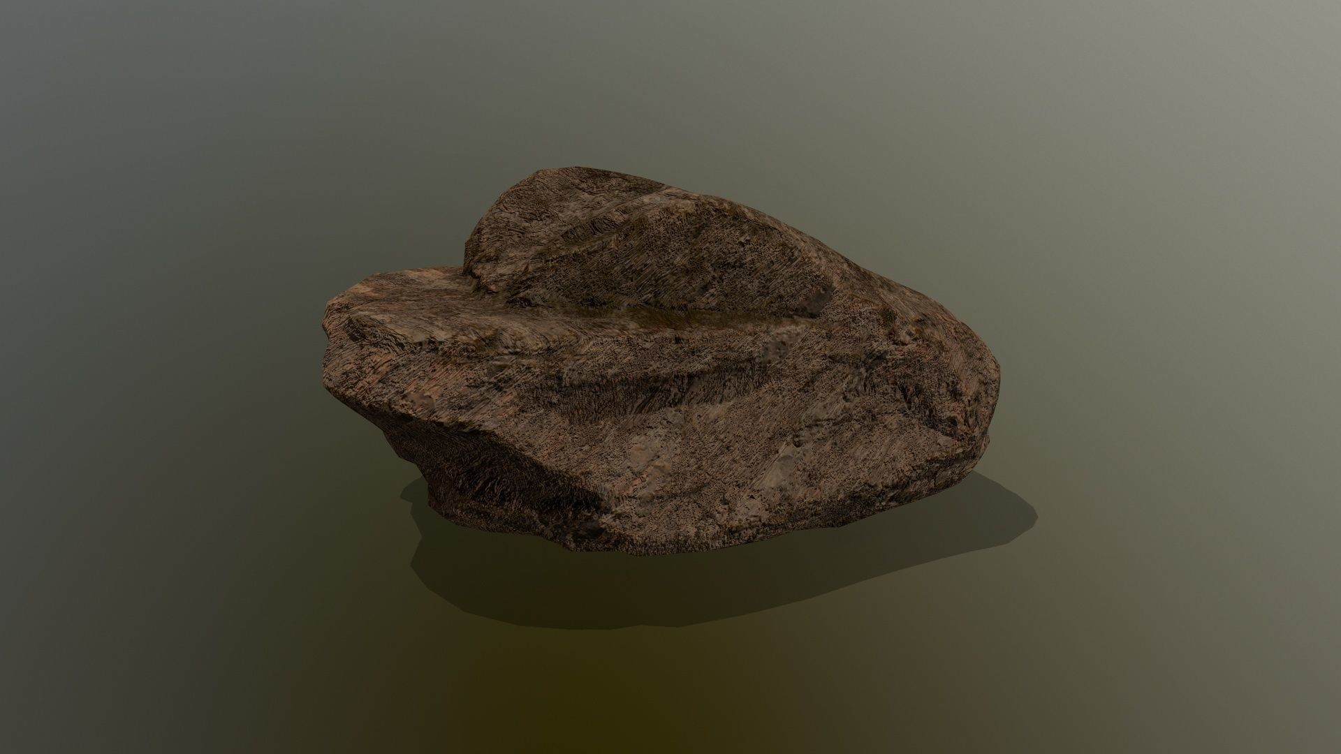 old rock Low-poly 3D model_5