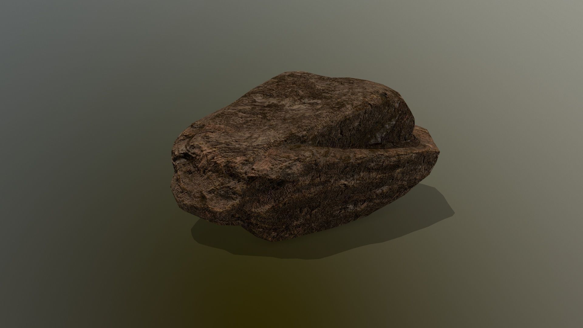 old rock Low-poly 3D model_9