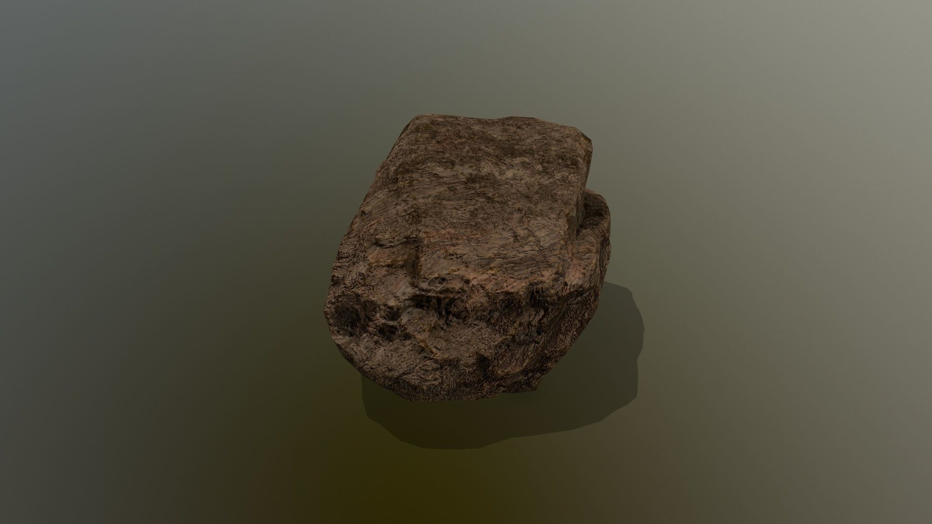old rock Low-poly 3D model_8