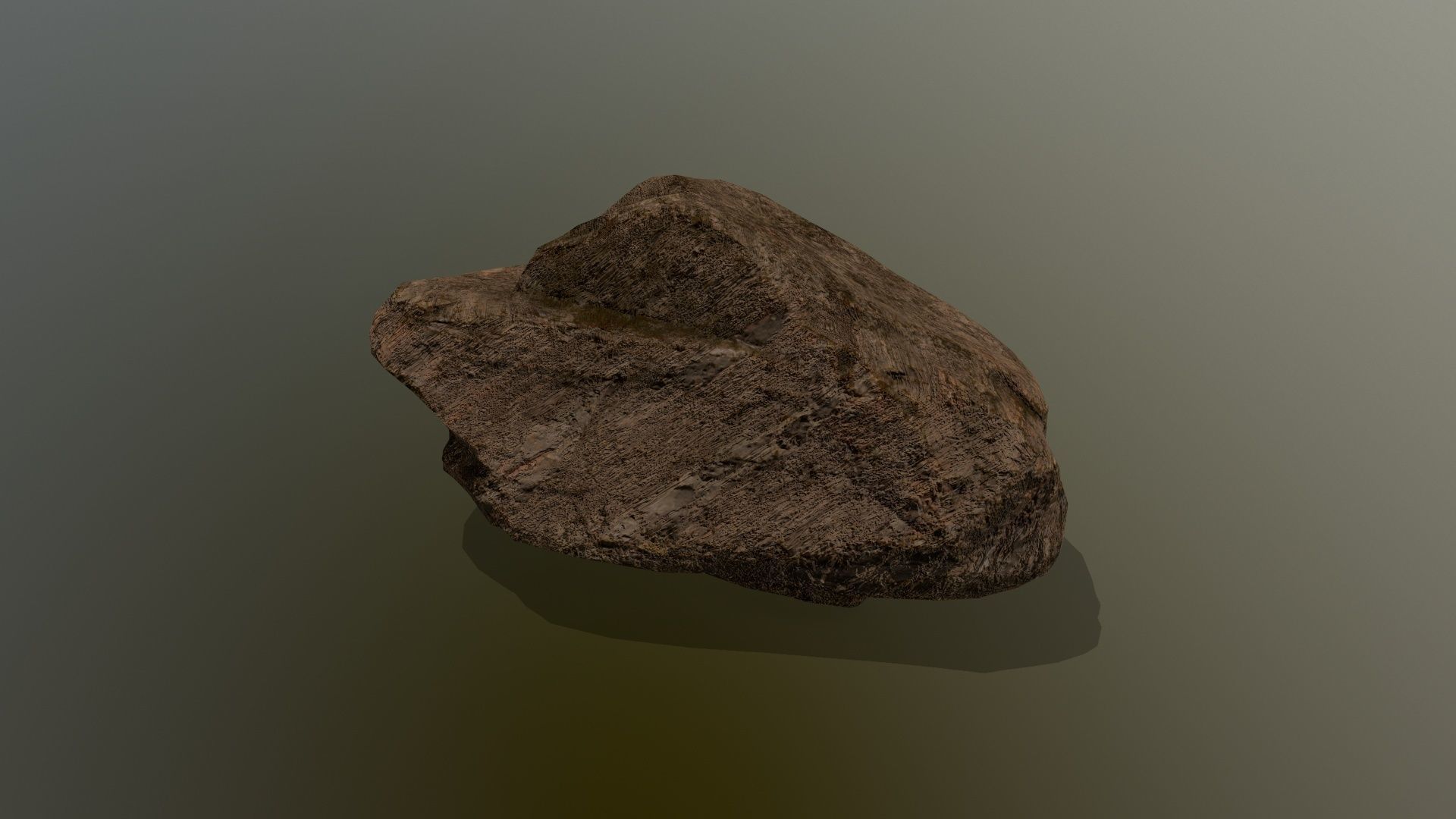old rock Low-poly 3D model_6