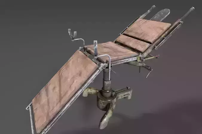 Bed for Hospitals  low-poly 3d model PBR