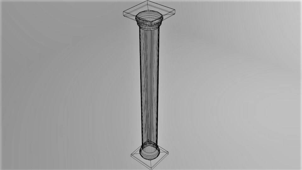 Pillar Round 1 3D model_5