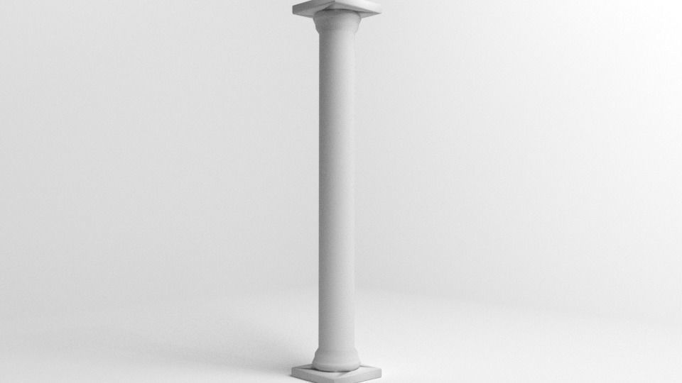 Pillar Round 1 3D model_3