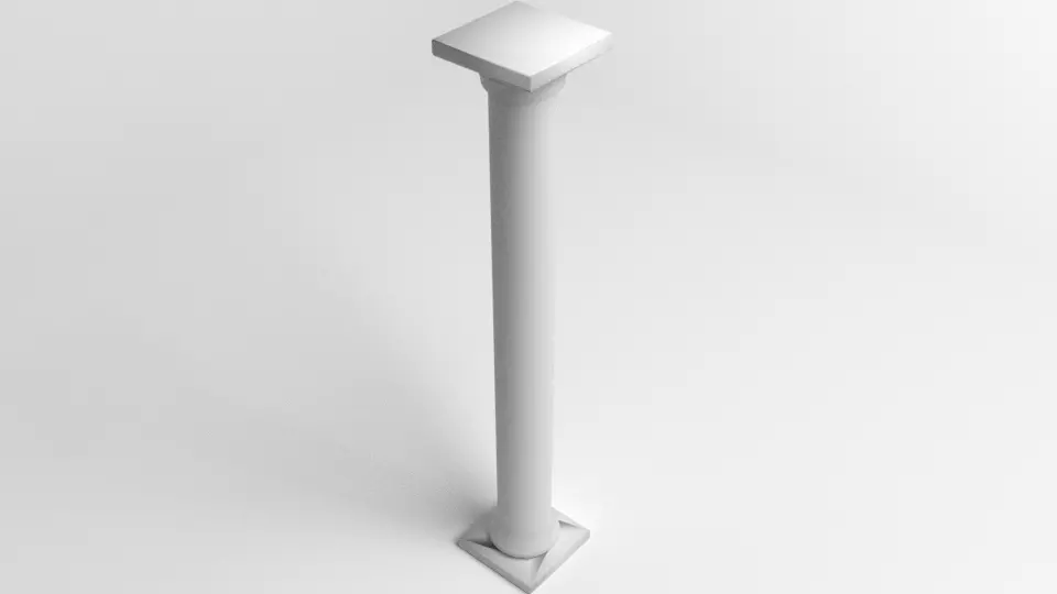 Pillar Round 1 3D model_0