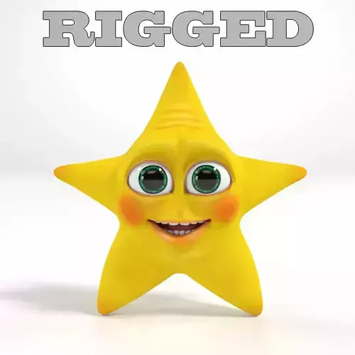 Cartoon Star Rigged
