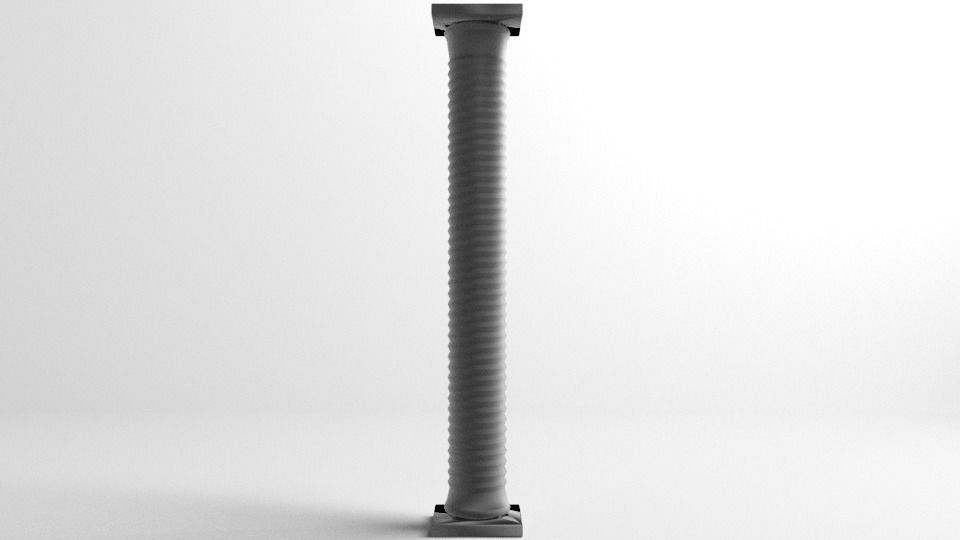 Pillar Round 3 3D model_1