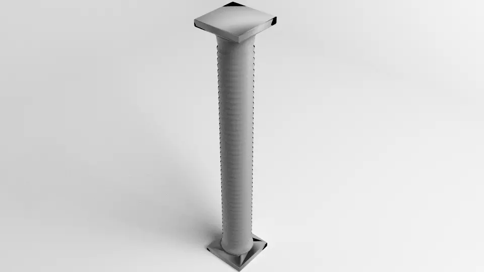 Pillar Round 3 3D model_0