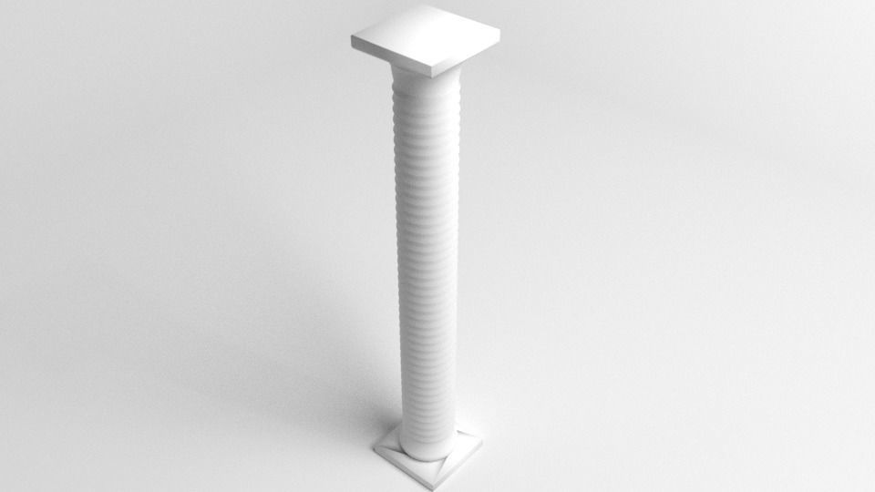 Pillar Round 3 3D model_4