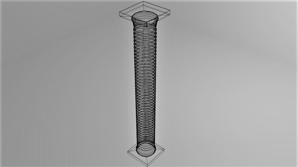 Pillar Round 3 3D model_5