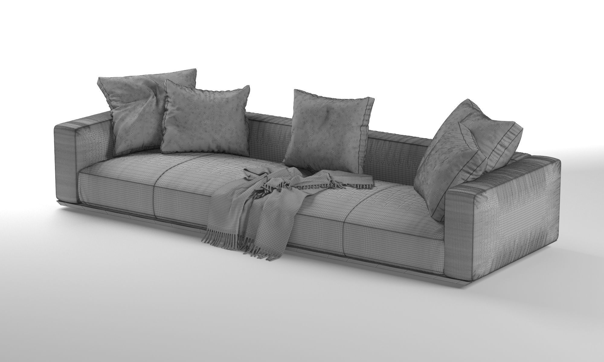 Flexform Grandemare Sectional Sofa 3D model_7