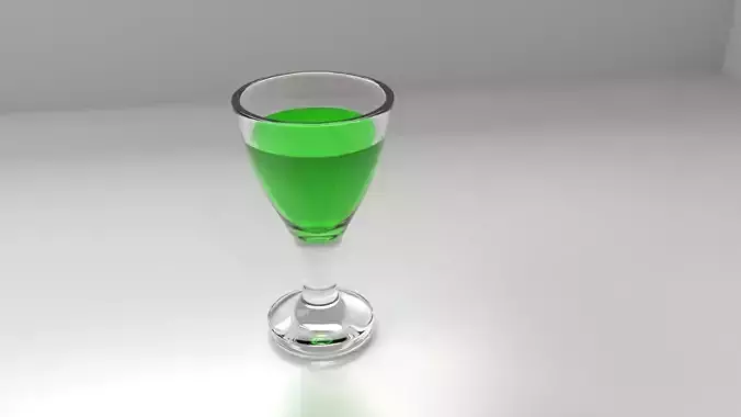 Glass Cup 5 with Liquid