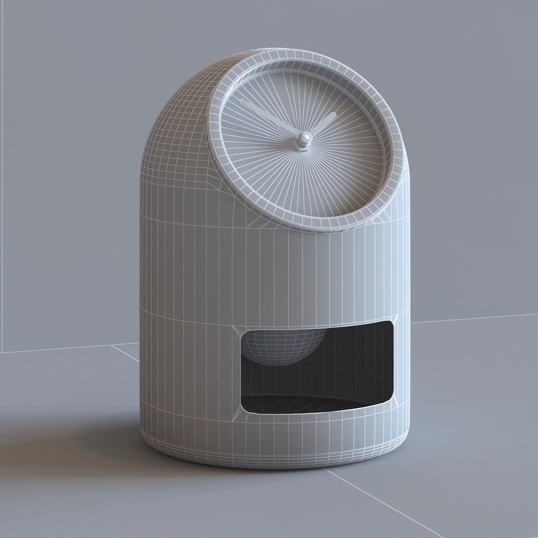 Zuiver Table clock Uno 3D model_2
