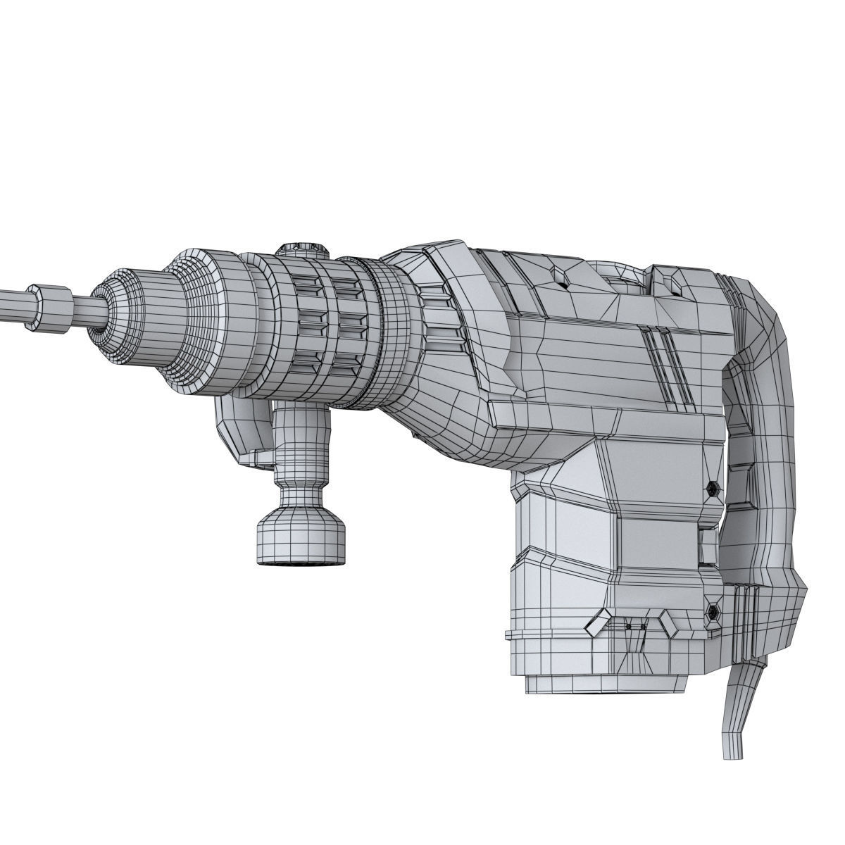 garage tools set 13 Low-poly 3D model_10