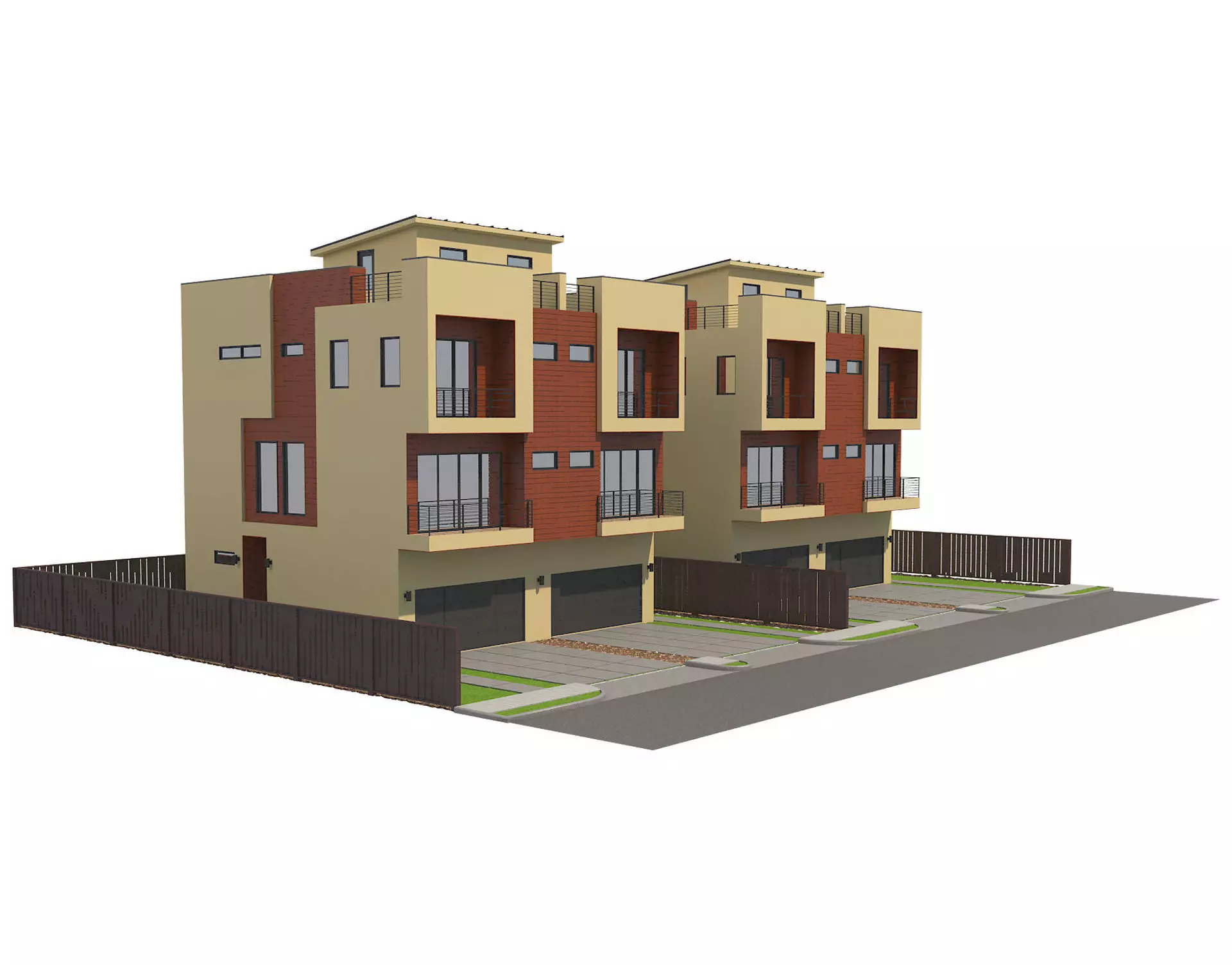 Modern House 10 3D model_0