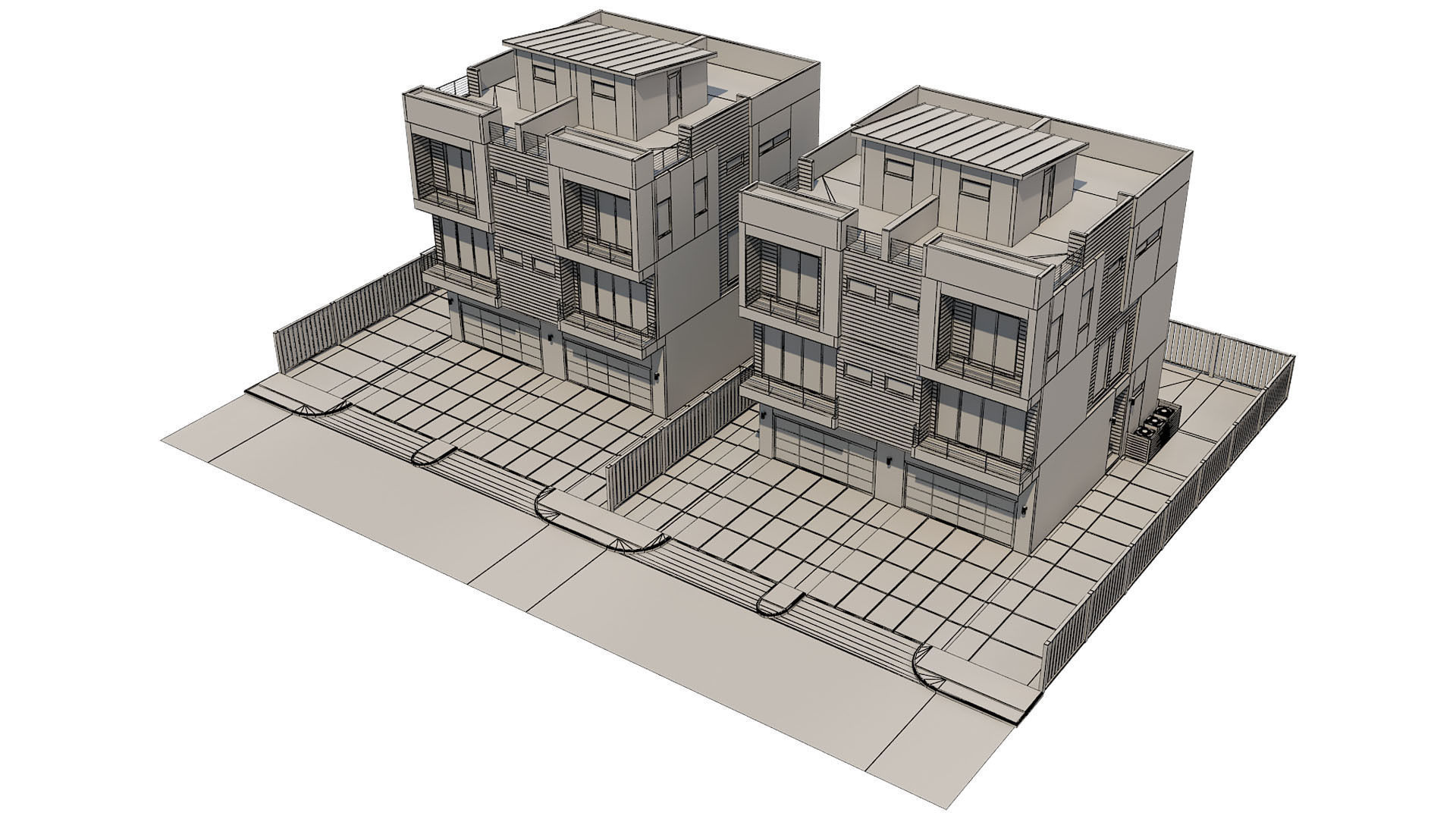 Modern House 10 3D model_7