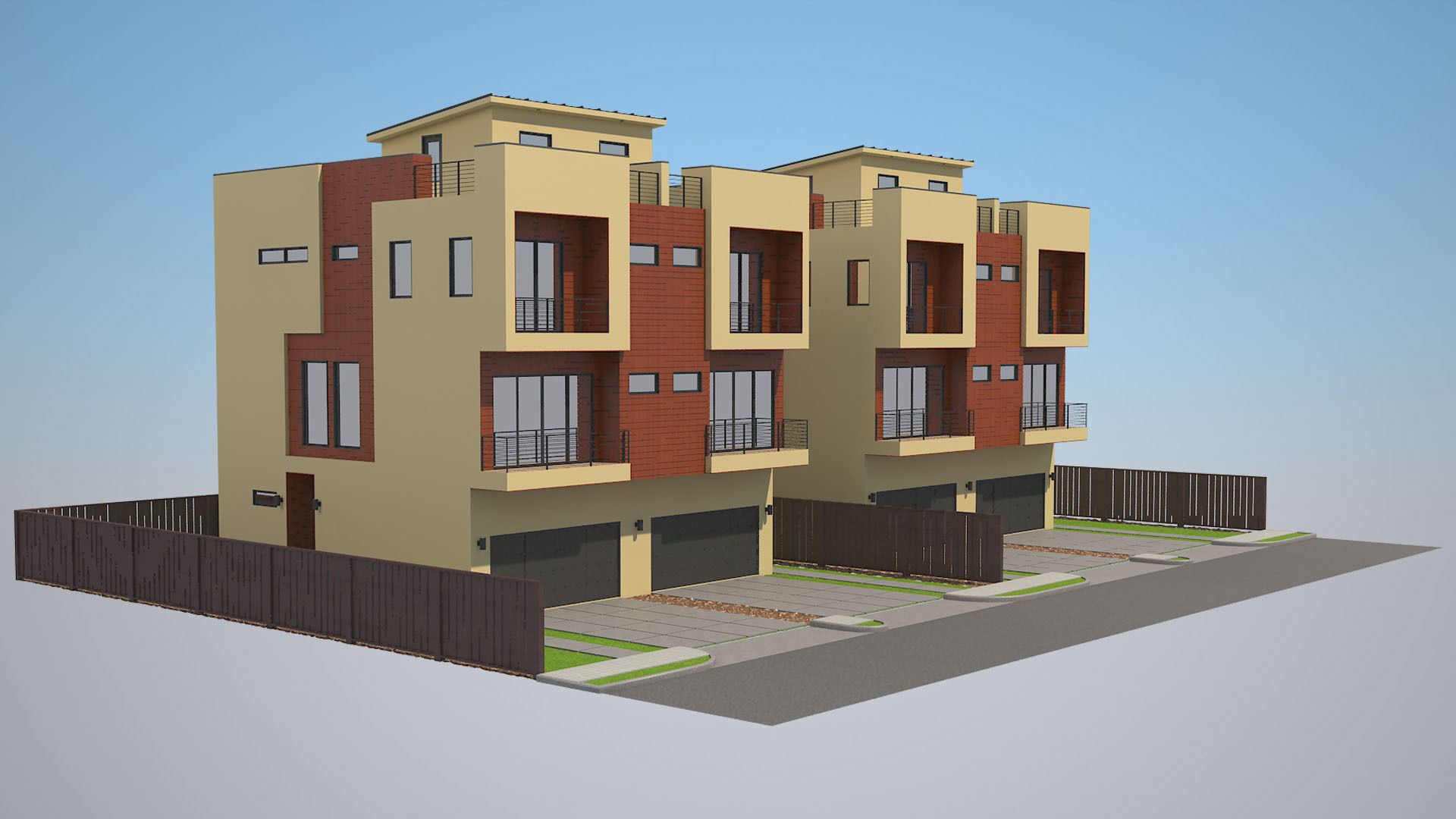 Modern House 10 3D model_1
