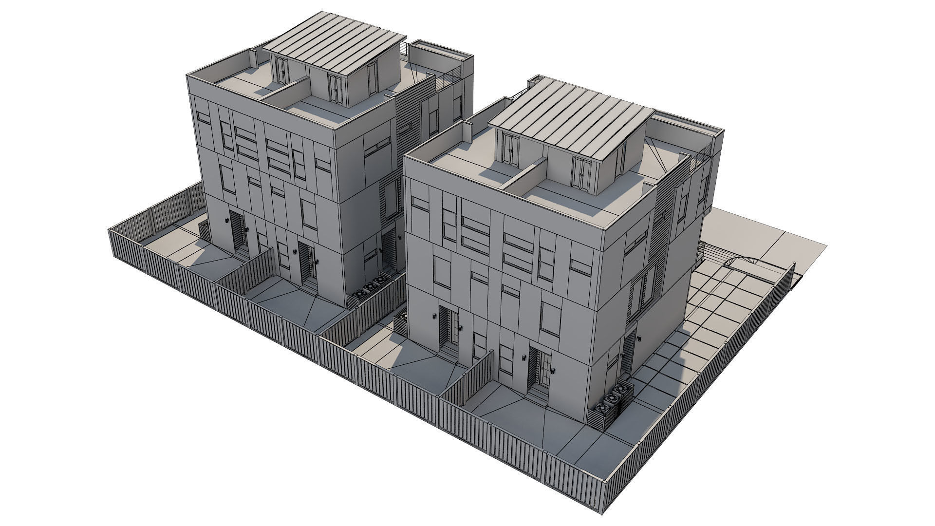 Modern House 10 3D model_8