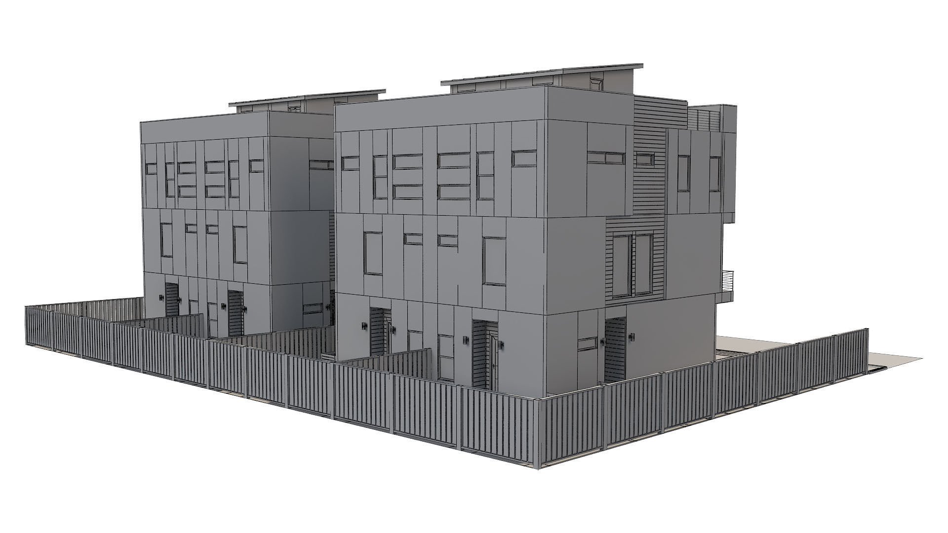 Modern House 10 3D model_6