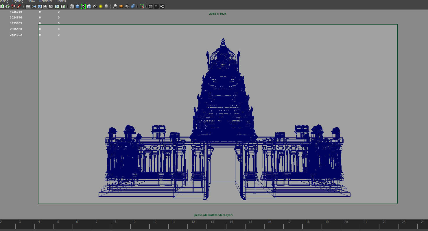 gold temple 3d model 3D model_2