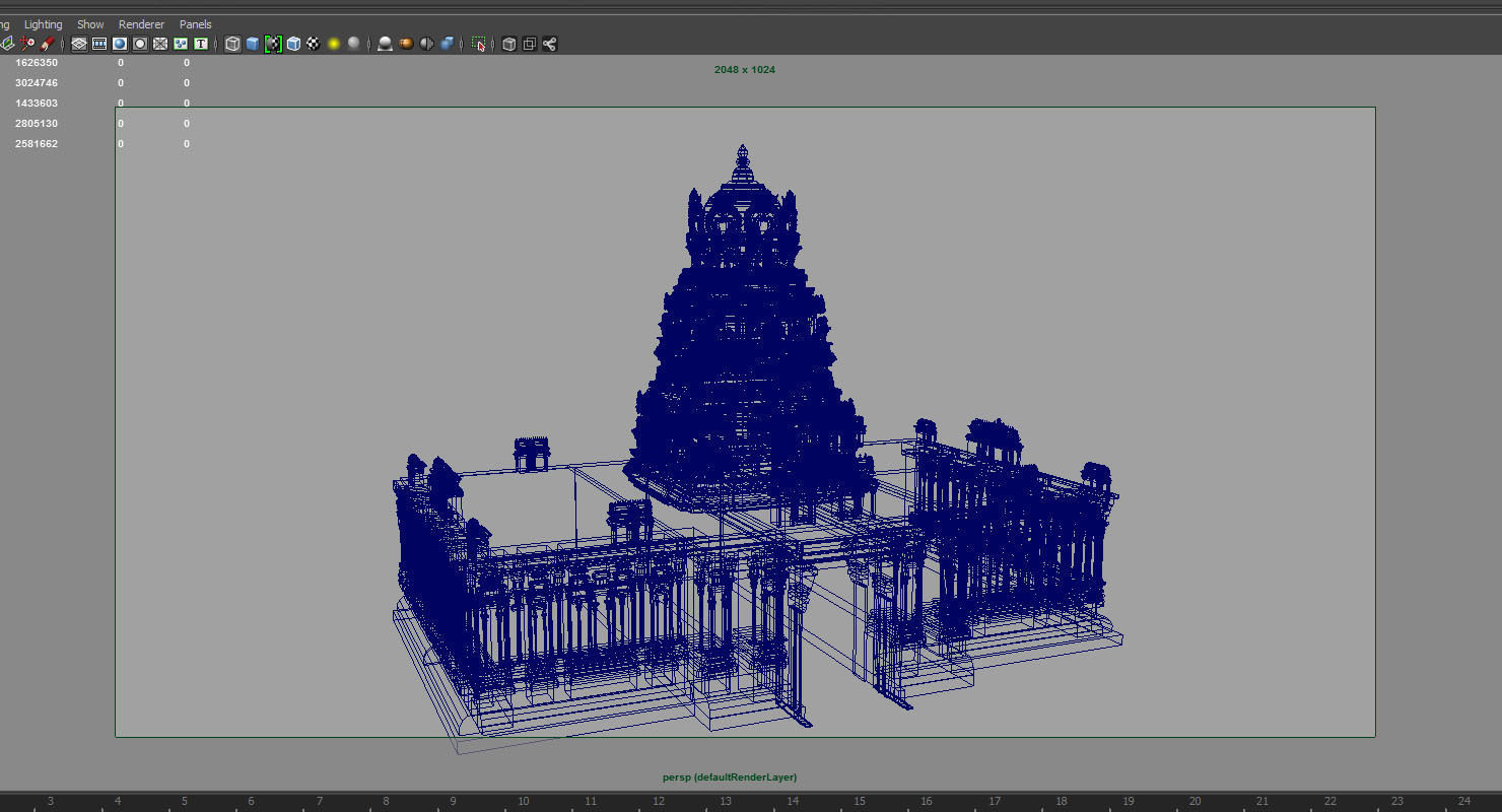 gold temple 3d model 3D model_5