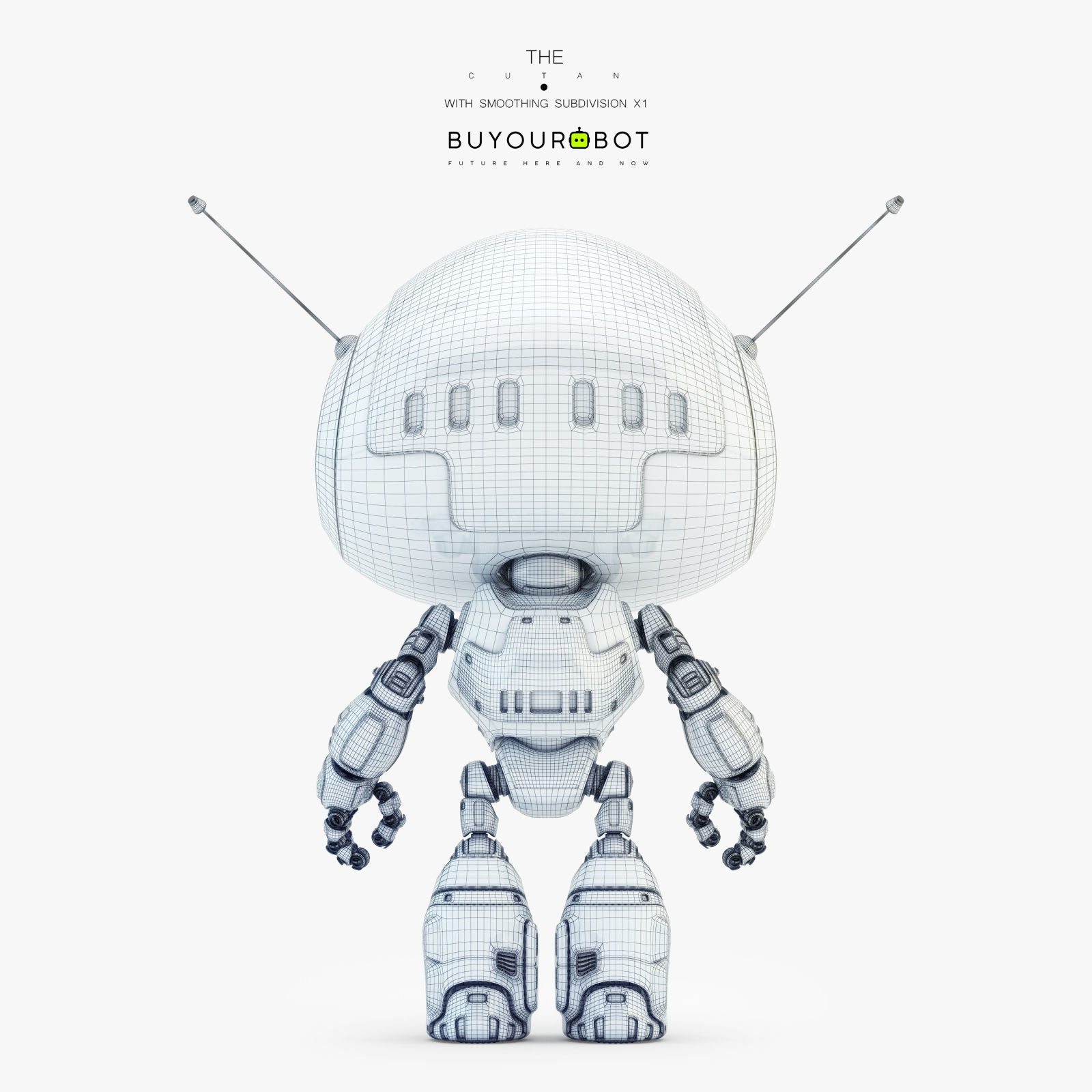 Lovely robot - companion X 3D model_8