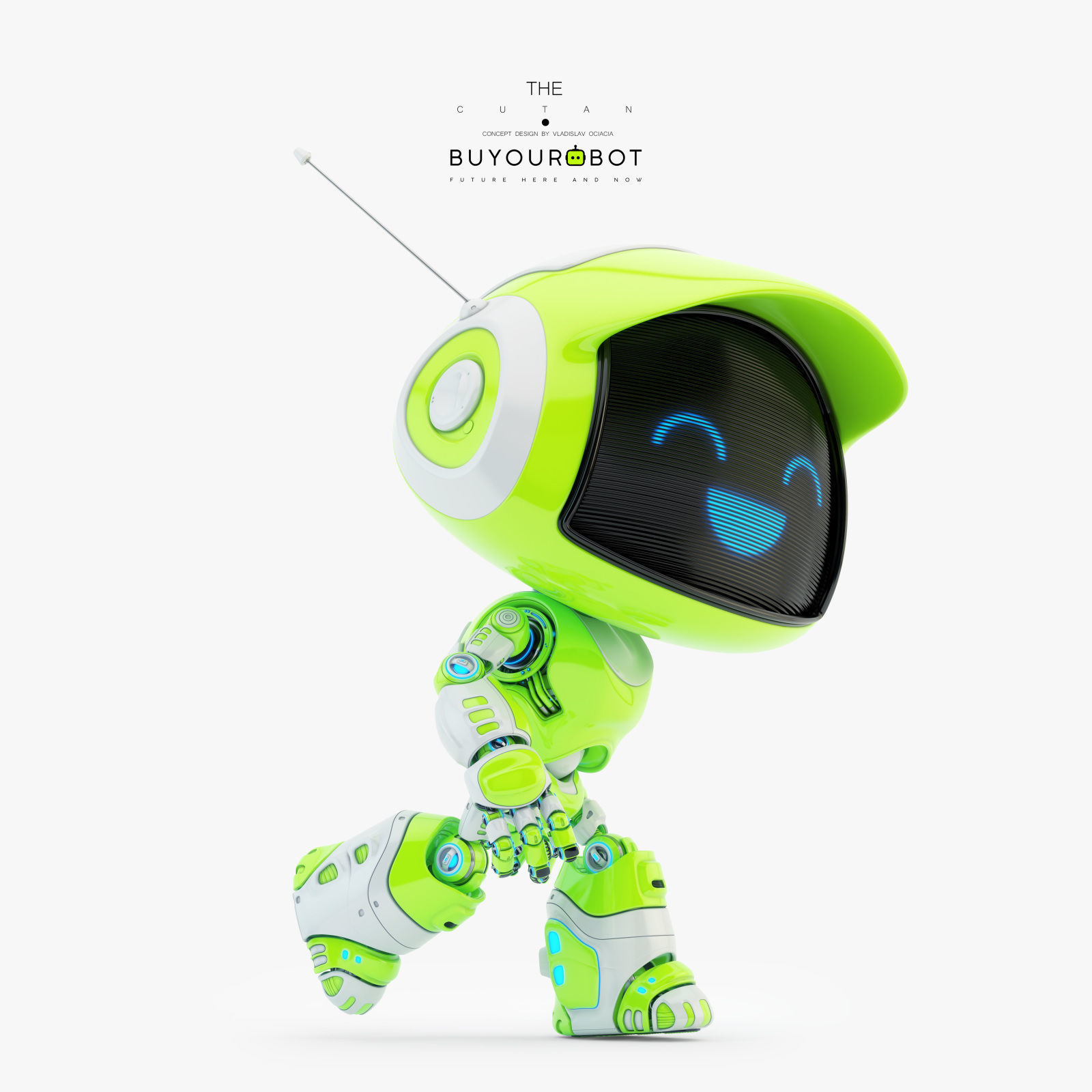 Lovely robot - companion X 3D model_1