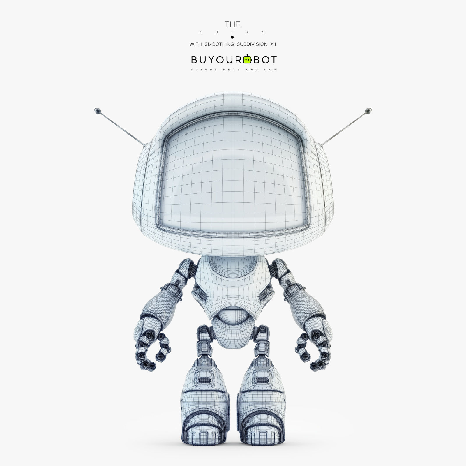 Lovely robot - companion X 3D model_6