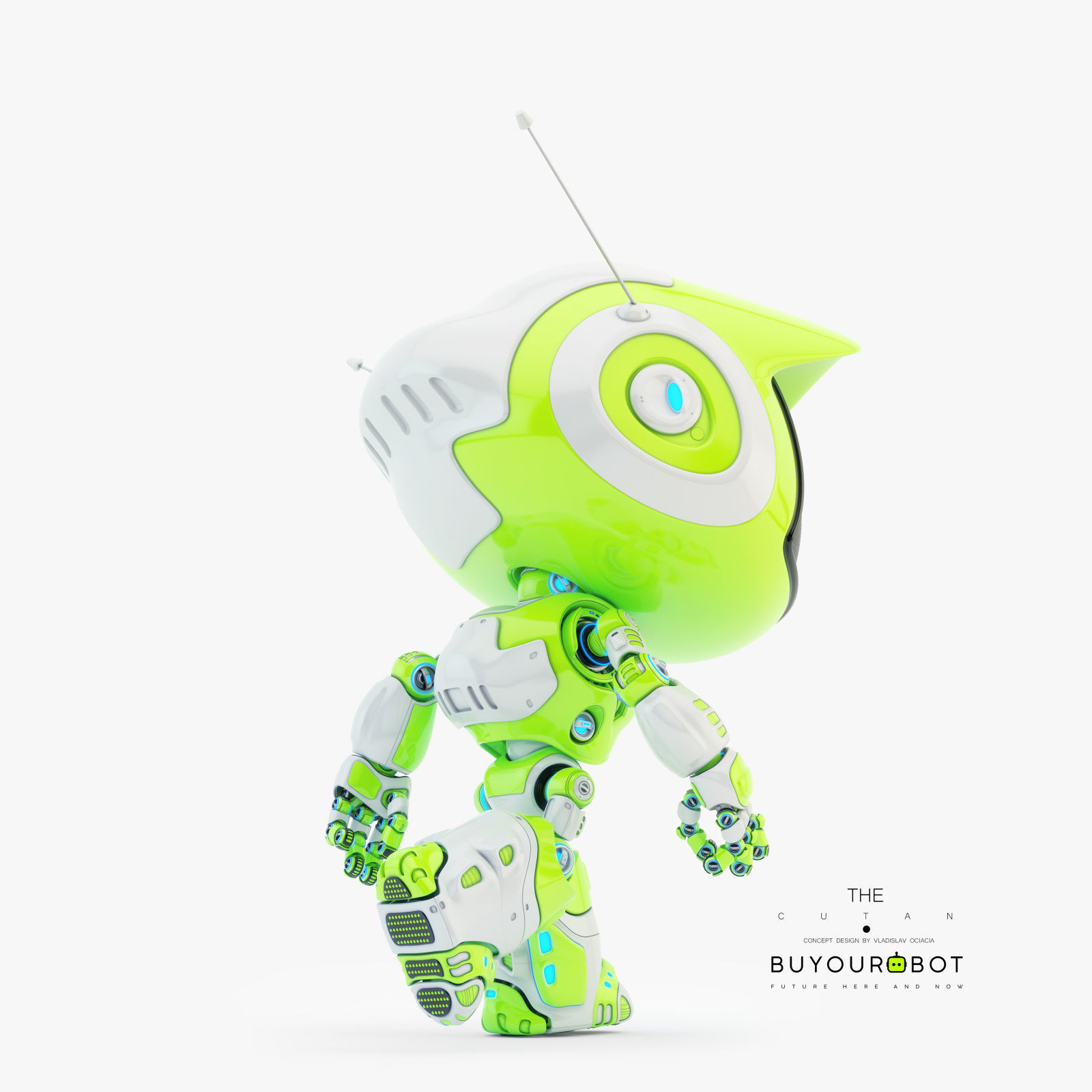 Lovely robot - companion X 3D model_3