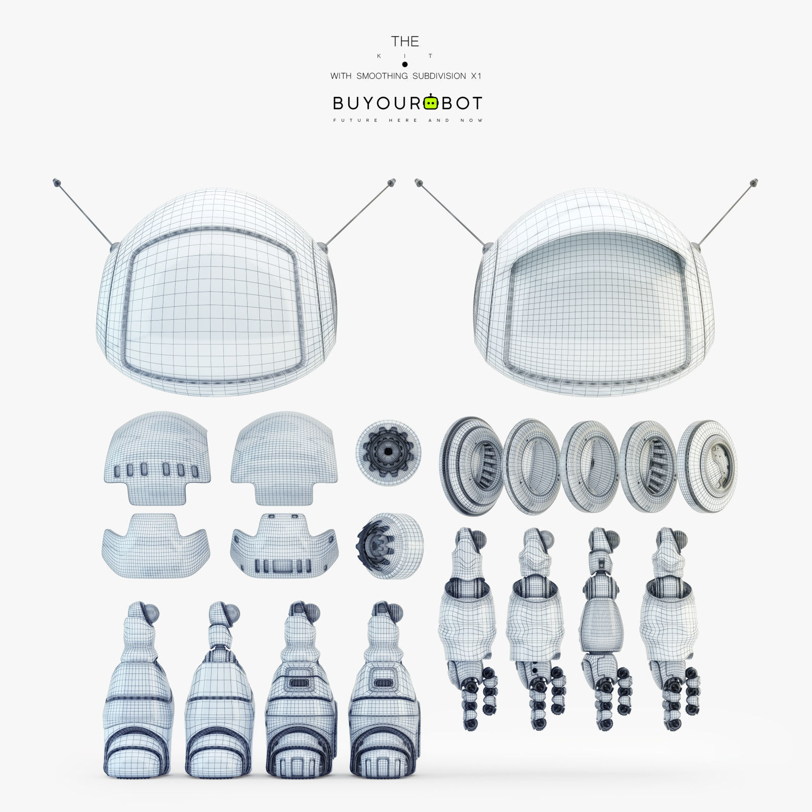 Lovely robot - companion X 3D model_5