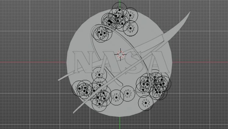 3d Logo of NASA 3D model 3D printable | CGTrader