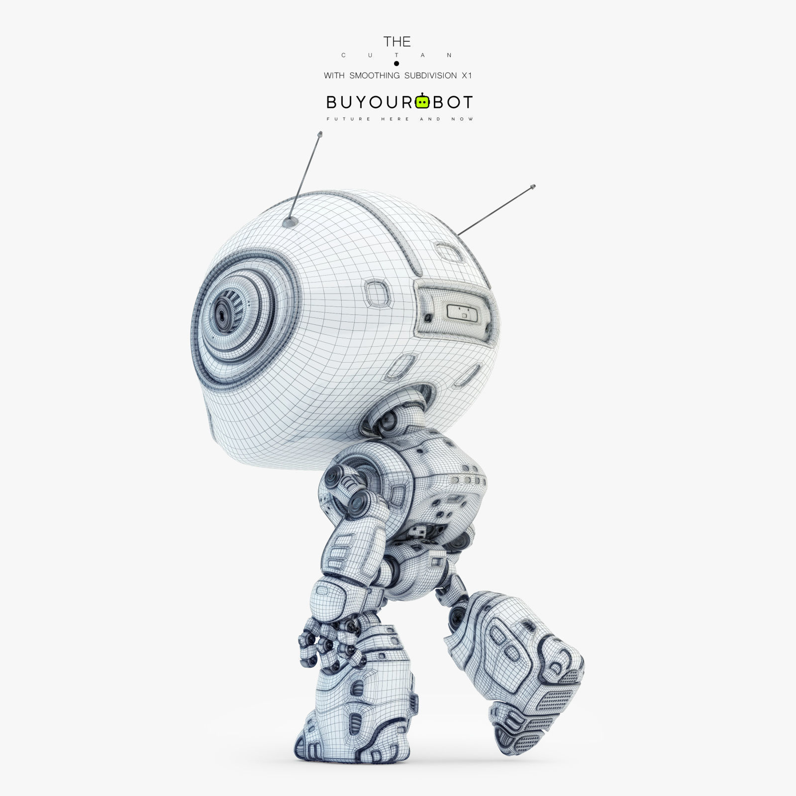 Lovely robot - companion IX 3D model_8
