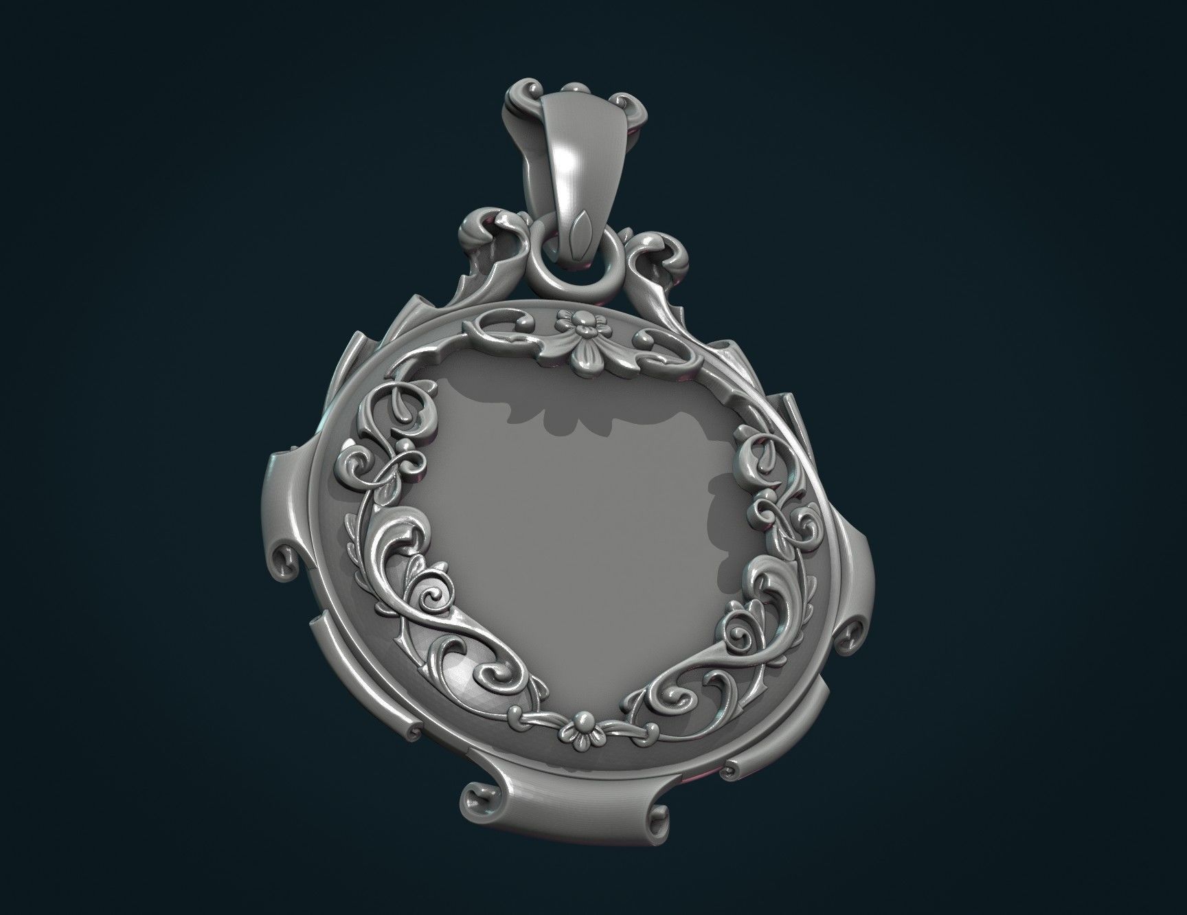 Empty Pendant II 3D print model_6