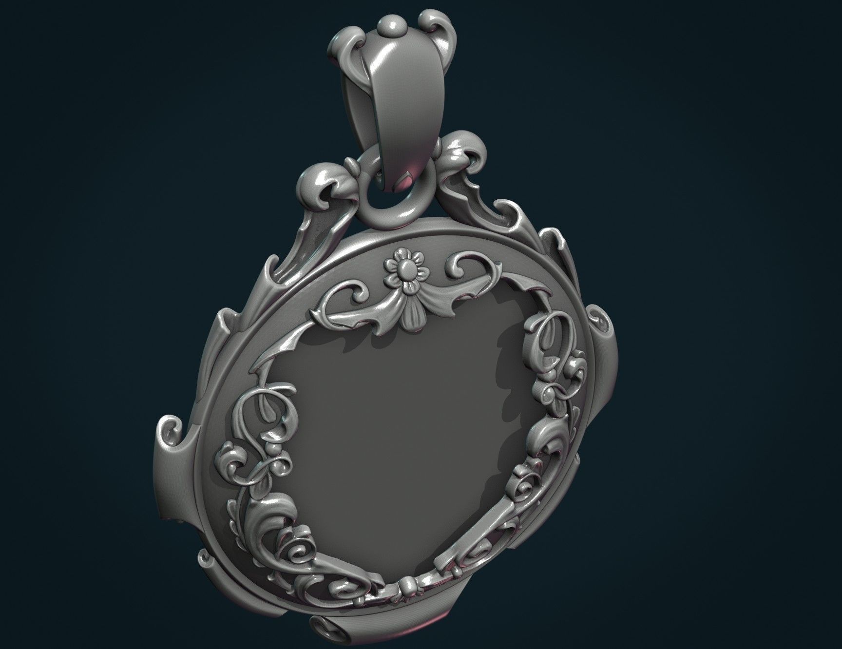 Empty Pendant II 3D print model_7