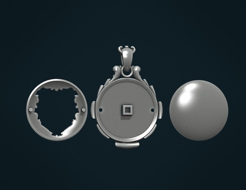 Empty Pendant II 3D print model_20