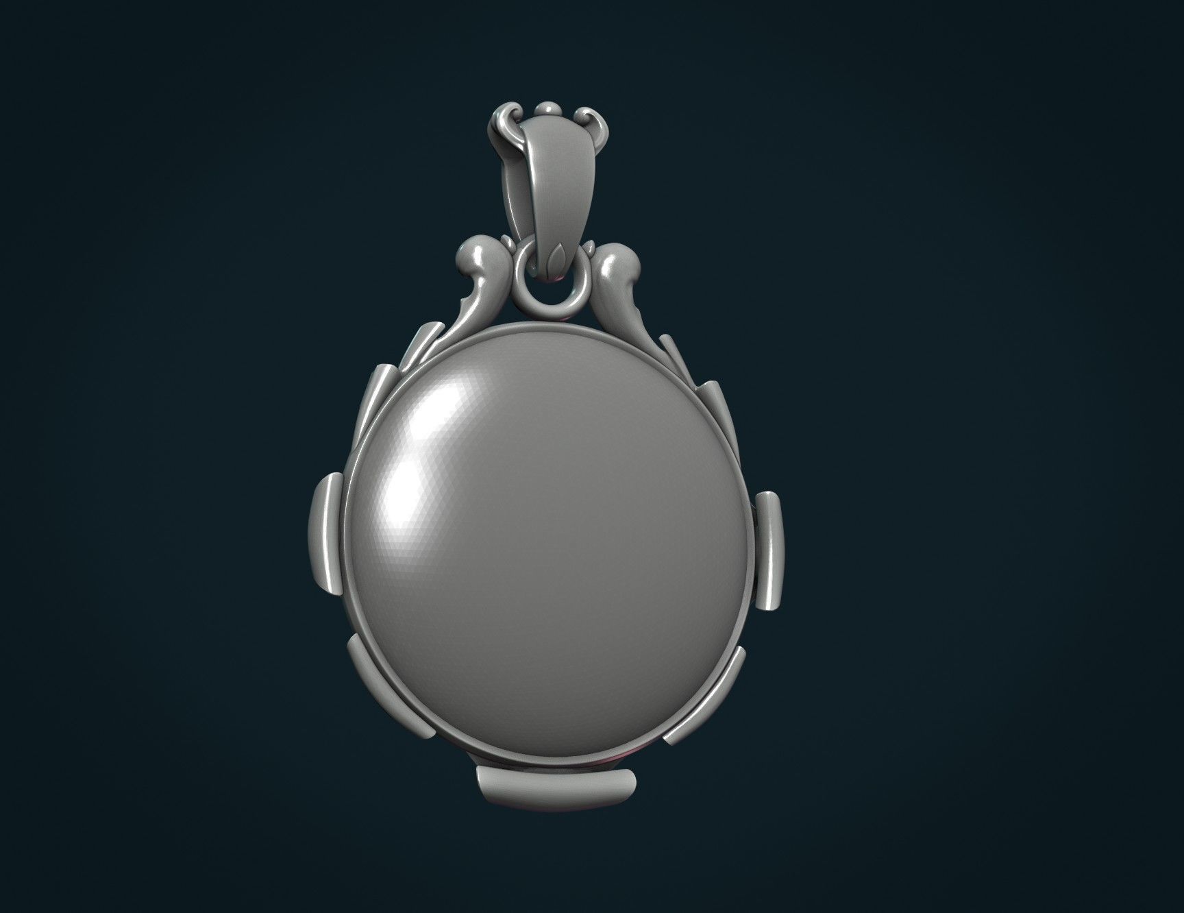 Empty Pendant II 3D print model_9