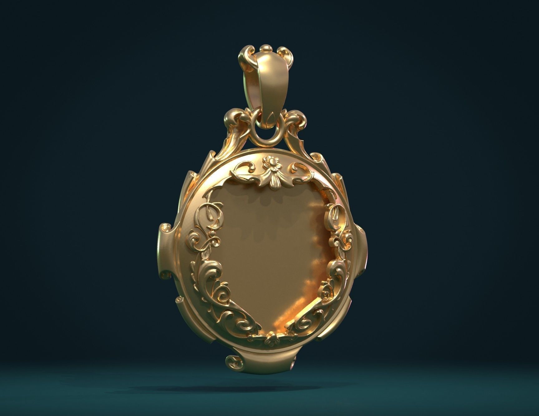 Empty Pendant II 3D print model_4