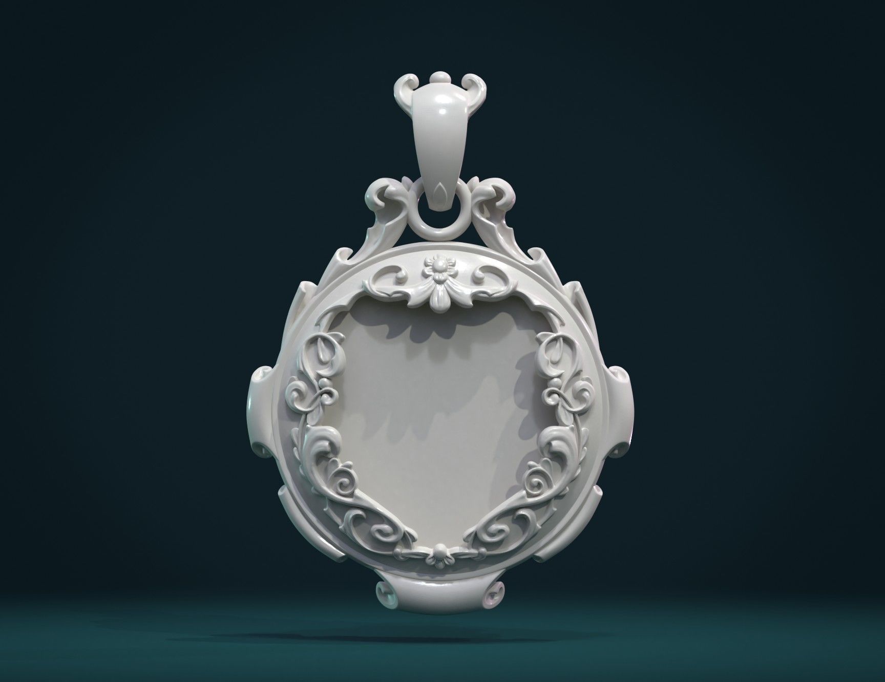 Empty Pendant II 3D print model_2