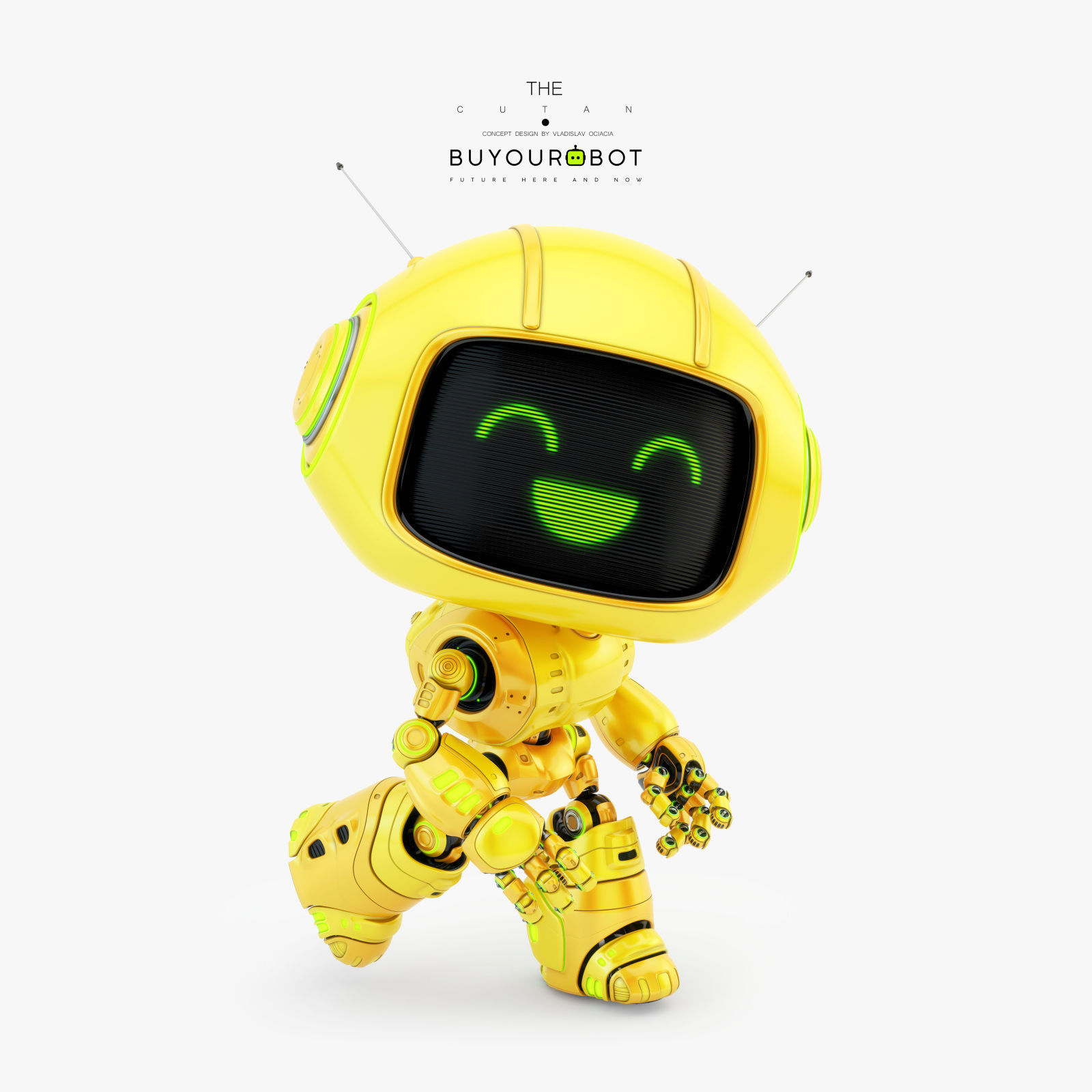 Lovely robot - companion VIII 3D model_2