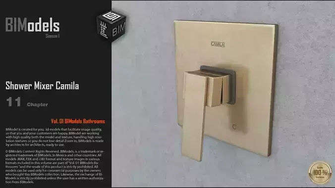 0111 Shower Mixer Camila 3D model