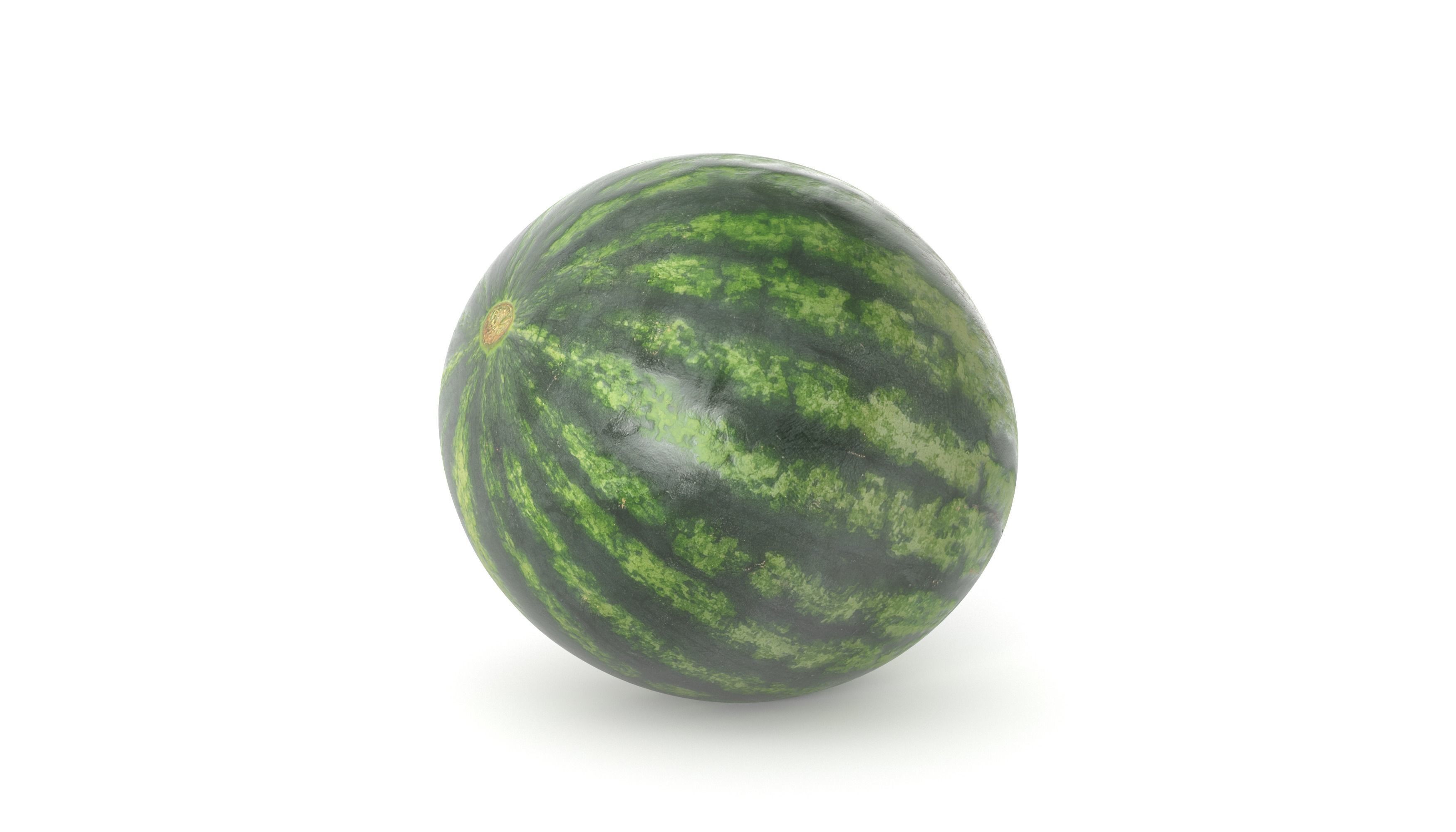 Watermelon 3D model  Photoscan  Melon Low-poly 3D model_1