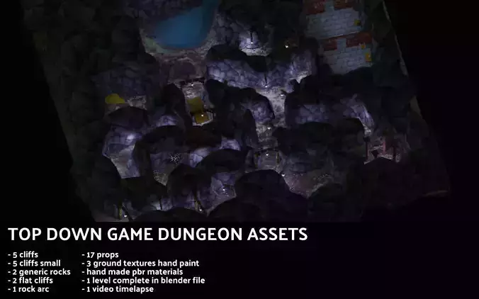 Top Down Game assets stilized