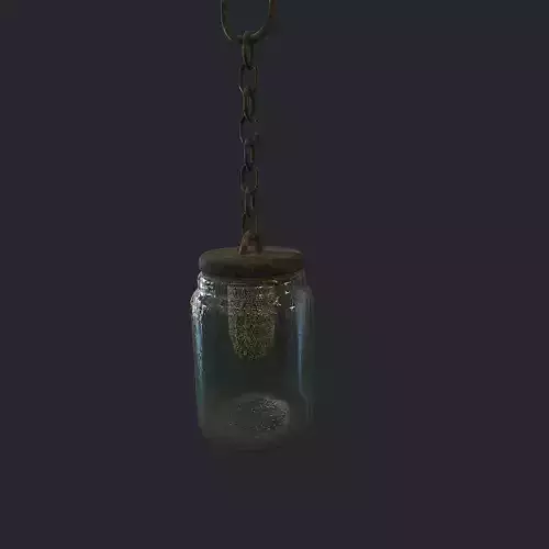 Bees Jar Low-poly 3D model
