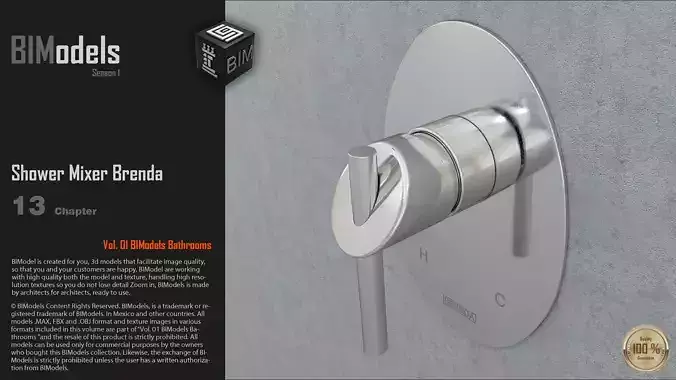 0113 Shower Mixer Brenda 3D model