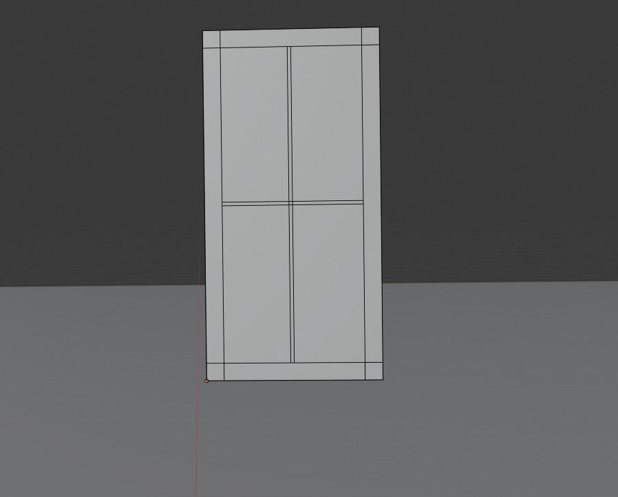 Wood Window Free low-poly 3D model_5