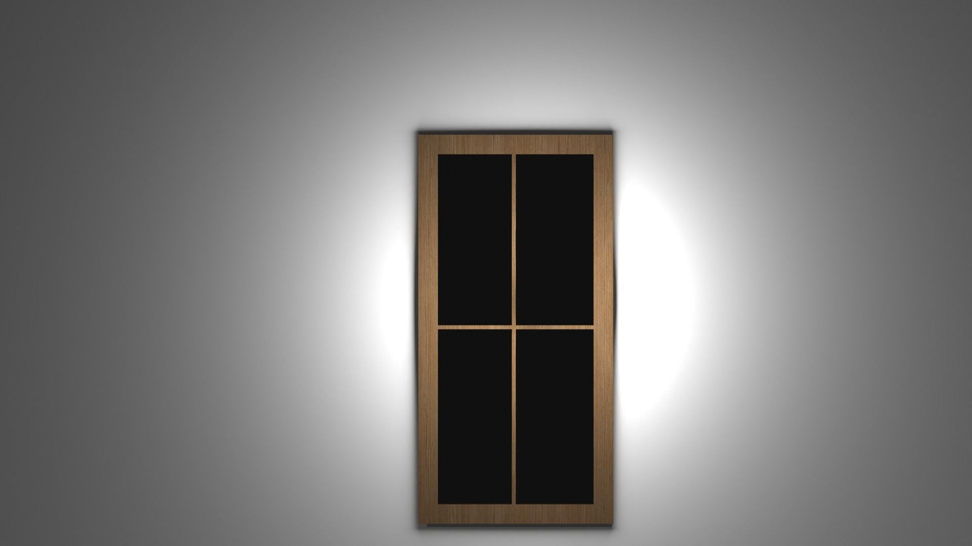 Wood Window Free low-poly 3D model_1