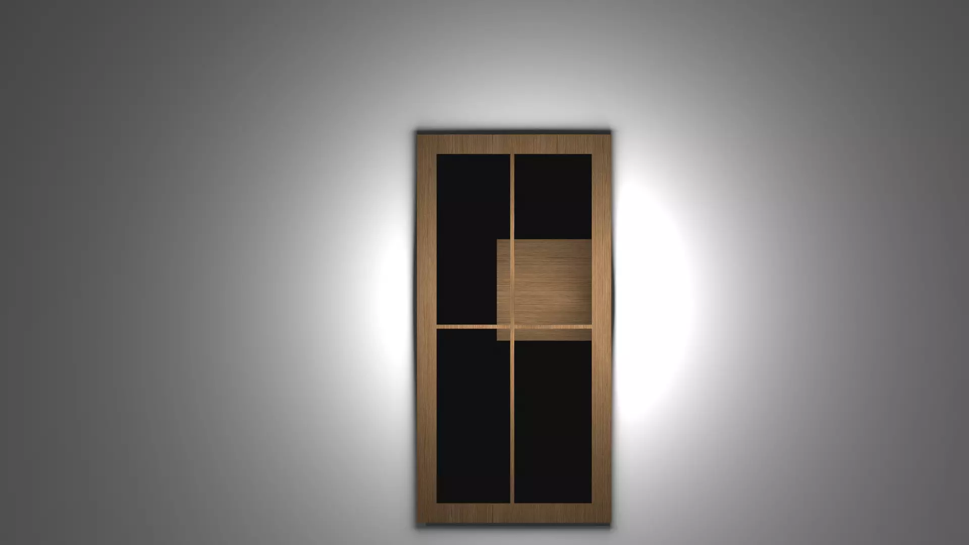 Wood Window Free low-poly 3D model_0