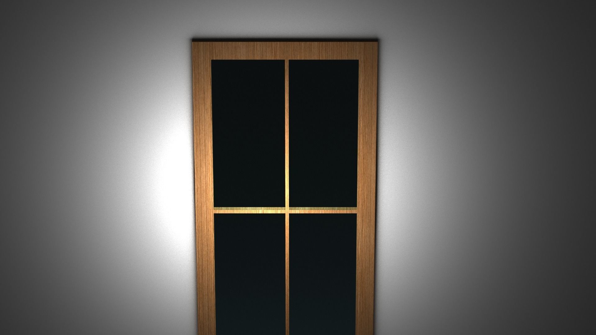 Wood Window Free low-poly 3D model_3