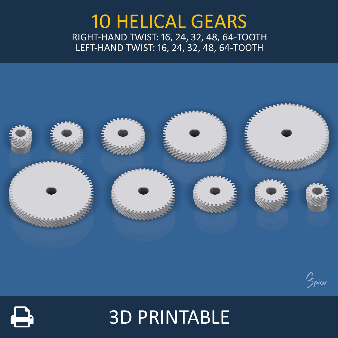 Ultimate Gear Collection 3D print model_11