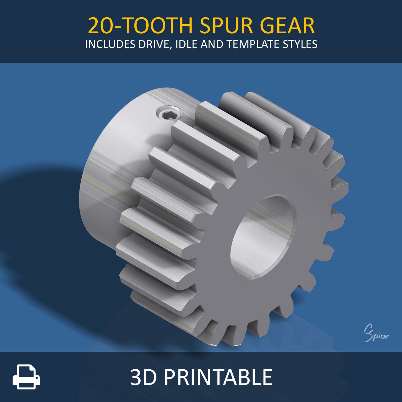 Ultimate Gear Collection 3D print model_34